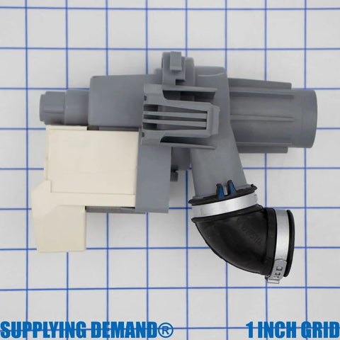 Dishwasher Circulation Pump Replacement For W10879262 W11612326 AP7193729 W10805386 120V 60Hz 60W in grey plastic with pipe