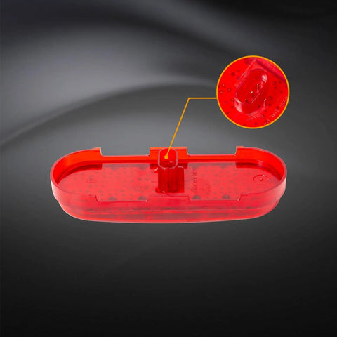 Six Inch Oval LED Brake Light And Marker For Trucks And Trailers 26 LEDs IP65 Waterproof DOT Approved