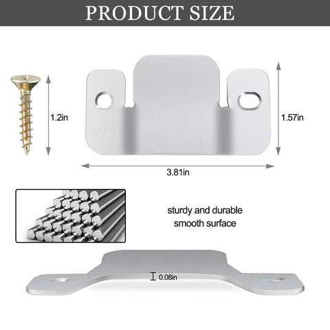 Heavy Duty Sectional Couch Connectors With Rugged Metal Sofa Clips And Complete Mounting Kit To Keep Your Sectional Locked In Tight Without Any Wiggle On The Daily