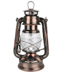 Go Anywhere Retro Vibe Battery Powered LED Hurricane Lantern Copper Finish With Dimmer Switch 15 LEDs 150 Lumen Warm White Light