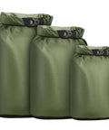 Three Pack Waterproof Dry Bags Set Ultralight Lightweight Dry Sacks 6L 10L 20L For Hiking Camping Kayaking Boating And Swimming