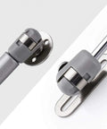 Heavy Duty 10 Inch Gas Spring Strut Lift Support With Brass Cover And Fixing Plate For Cabinet Doors Keeps Box Lids Open Smooth As Butter 60N Silent Glide No Slam Shut Hardware close-up of joint and fixing plate