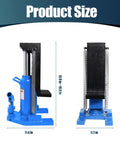Heavy Duty Hydraulic Toe Jack Featuring 20 Ton Capacity And Rock Solid Steel Construction showing dimensions 11.4 in, 12.9-18 in range.