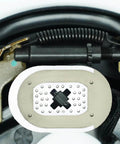 Close-up of 12x2 Inch Electric Trailer Brake Magnet Kit for 5200 to 7000 lbs Dexter Type Replacement showing retainer clips and springs