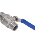 Heavy Duty One Inch Npt Male Thread Stainless Steel Ball Valve For Water Oil And Gas Lines Featuring Smooth Quarter Turn Operation and Absolutely Rock Solid Drip Free Sealing Designed For Any Handyman Project Or Professional Job Site.