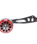 Upgrade Your Gear With This Sweet Pongnas Aluminum Alloy Baitcasting Reel Power Handle, Featuring A Lightweight Ergonomic Grip Knob And Universal Fit Kit For Smooth Casting Action Perfect For Red Fishing Adventures. red aluminum baitcasting reel power handle with ergonomic grip