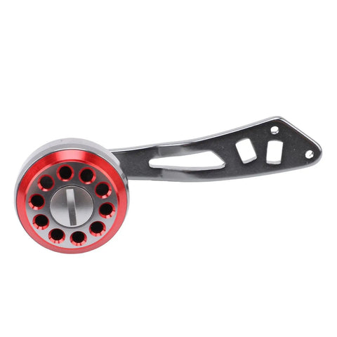 Upgrade Your Gear With This Sweet Pongnas Aluminum Alloy Baitcasting Reel Power Handle, Featuring A Lightweight Ergonomic Grip Knob And Universal Fit Kit For Smooth Casting Action Perfect For Red Fishing Adventures. red aluminum baitcasting reel power handle with ergonomic grip