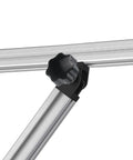 Four Sets 2020 Aluminum Extrusion Profile Connector Kit Black For Heavy Duty DIY Frames Featuring Flexible Hinge Connectors Handles Nuts And Screws For Custom Builds And Projects. Black hinge connector on aluminum extrusion frame