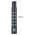 6061 Aluminum Bike Stem Riser Adapter For 28.6mm And One And One Eighth Inch Threadless Forks Height Adjustable 210mm
