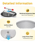Detailed view of Manual Honey Press Extractor For Beeswax And Honeycomb Drums Stainless Steel Kitchen Tool With 532.6 Oz Capacity