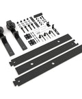 40 Inch Bifold Barn Door Hardware Kit For Two Doors With Heavy Duty Side Mounted Rollers For Smooth Sliding Fits Double 18 Inch Bifold Door Panels