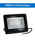 JUDYSSY 50W 100W 150W Led Uv Floodlight Ac220 Party Ambient Black Light 395Nm 400Nm Ip66 Waterproof Ultraviolet Stage Lamp for Court,Garden,Warehouse,220V100W，220-v，220-v with black casing and clear LED panel.
