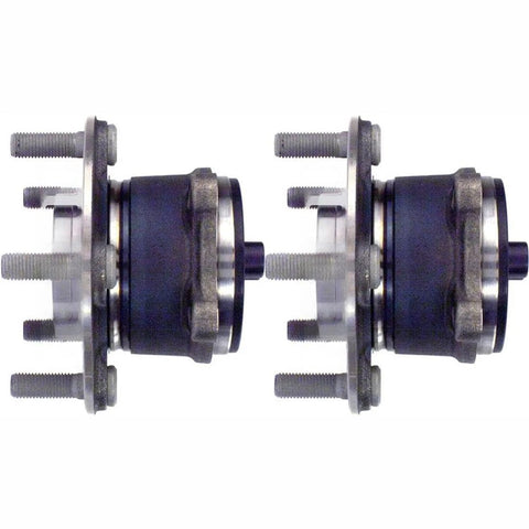 2 Piece Rear Wheel Bearing And Hub Assembly Direct Fit For Mazda 6 And CX 5 2013 2014 2015 2016 2017 2018 Easy Install High Quality Bearings For Durable Wheel Hub Replacement, shown side view.