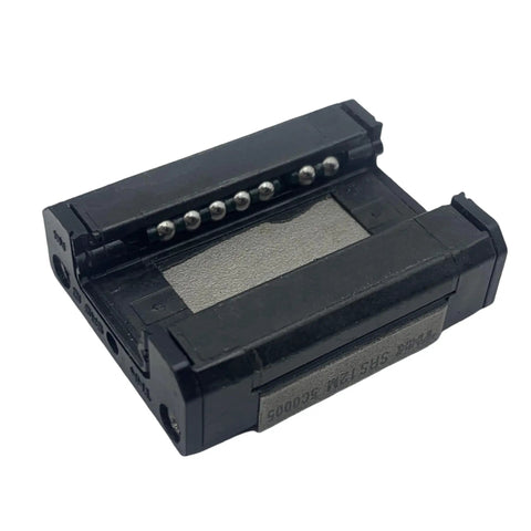 SRS12 Linear Guide Block Kit For CNC Machines, detailed close-up showing steel ball bearings and black casing