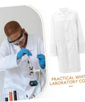 Men's White Lab Coat Costume For Doctors And Med Pros Unisex Design In XXL Size, Comfortable Cotton Lab Coat For Lab Work