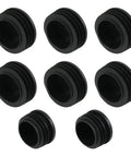 8 black Round Hole Exhaust Stopper Covers Plug For Jimny 2023 2024 4 Door Rubber Stopper Kit To Block Dust And Debris ABS Exterior Accessory