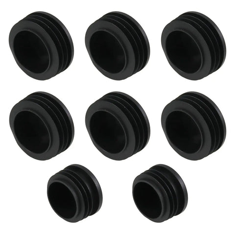 8 black Round Hole Exhaust Stopper Covers Plug For Jimny 2023 2024 4 Door Rubber Stopper Kit To Block Dust And Debris ABS Exterior Accessory