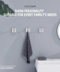 Tough As Nails Chrome Stainless Steel Robe Hooks Set 3 Pack Wall Mounted Towel Coat Hangers bathroom rustproof easy install