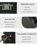 Image showing features of Automatic Espresso Tamping Station Featuring Smart Digital Sensors And A Mighty One Thousand Two Hundred Newton Force.