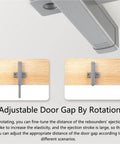 Magnetic Touch Cabinet Latch for Cabinets and Drawers, No Handle Opening with ABS soft quiet damper close-up