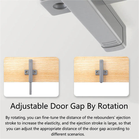 Magnetic Touch Cabinet Latch for Cabinets and Drawers, No Handle Opening with ABS soft quiet damper close-up