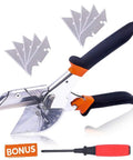 Multi Angle Miter Cutter For Angled Trimming And Molding, 45 To 135 Degree Adjustable Hand Tool With Rust Resistant SK-5 Blade