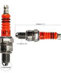 A7TC spark plug with dimensions for GY6 Ignition Coil Kit With CDI Relay Regulator A7TC Spark Plug For 50cc 70cc 90cc 110cc 125cc