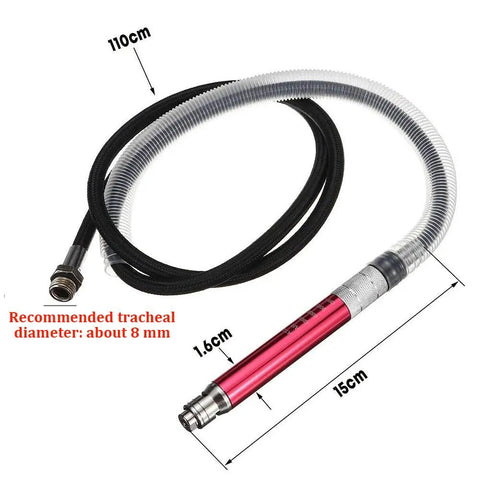 Slick Pencil Air Die Grinder Delivers Kickass Torque At Sixty Five Thousand Rpm Free Airspeed Across Ninety Psi Compressor Setup with hose and dimensions.