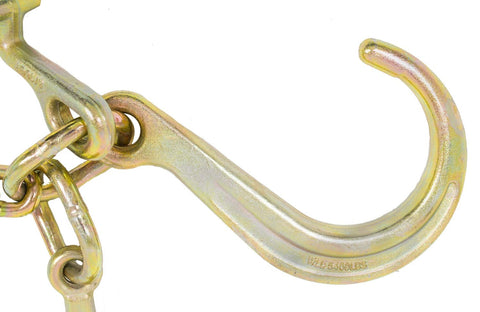 Close-up of 8-inch J Hook from G70 V Chain Bridle With Eight Inch Medium J Hooks T Hook And J Hook Grab Hooks Pear Link Top Fittings