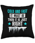 Ice Sailing Boat Throw Pillow 18 By 18 Multicolor Navy White Double Sided Print With Polyester Fill Totally Cozy Nautical Decor