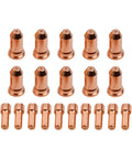 Plasma Cutter Consumables Kit With 1.2mm Electrodes And Nozzle Tips For Plasma Torch Welding Equipment Includes 10 Electrodes And 10 Tips Pro Grade