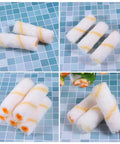 48 Piece Paint Roller Cover Set Big Time Coverage Easy Clean Up Haul Hassle Free Touch Up Painting Supplies For Pipes Walls And Ceilings Lightweight Durable Home Gear, assorted soft fabric rollers.