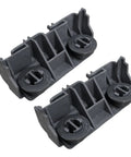 Premium Smooth Ride Dishwasher Rack Carrier And Roller Replacement Kit For Lower Basket with two gray nylon carriers.