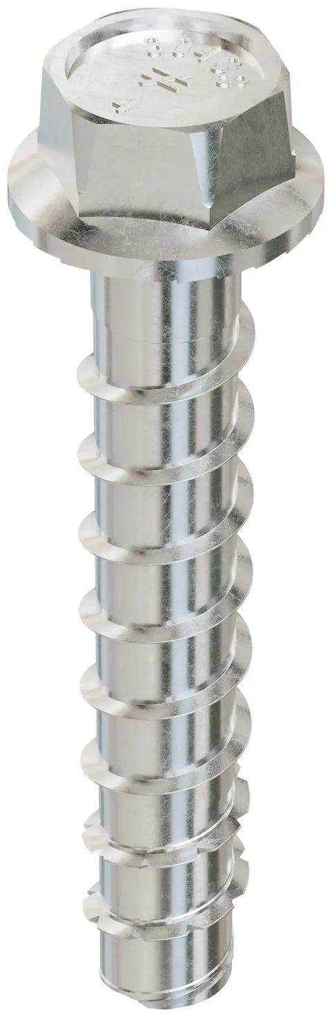 Workhorse Stainless Steel Screw Anchor 5/8 In By 4 In For Structural And Seismic Installations Type 304 with Hex Washer Head