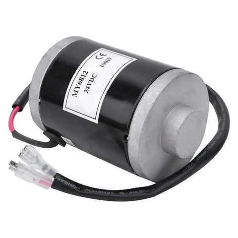 Heavy Duty Small DC Brushed Motor With 150W Blazing Speed And Solid 12V Or 24V Power For Tough Industrial Grind Low Vibration And Rock Solid Cooling Designed To Handle Day Long Runs Without Breaking Sweat And Mount Easy On Any Setup, 24V model with wiring.