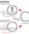 Installation guide for T9 LED Circline Light Bulb 8 Inch 1700LM Circular LED 12W Daylight 6500K replacement for FC8T9