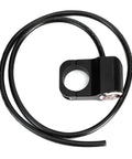 Ride Ready 12V Stainless Steel LED Spotlight Handlebar Switch with Red Indicator Light, 25mm Mount, and Wiring