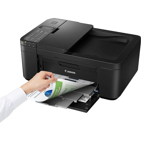 No Sweat Setup All In One Wireless Printer With Auto Document Feeder Built In Fax Copier Scanner For Home Office, printing with documents.
