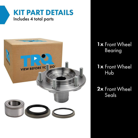All-In-One Front Wheel Bearing And Hub Kit For Toyota 4Runner 4WD 1996-2002 Sequoia 4WD 2001-2007 Tacoma 1995-2004 Tundra 2000-2006