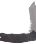 Assisted Opening Tactical Knife With 9.3 Inch Overall Length, 4 Inch Tanto Blade, titanium nitride coated 9Cr18MoV stainless, G10 handle