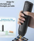Portable Handheld Spot Welder For DIY Projects, Adjustable 11 Power Levels, lightweight design shown on scale.