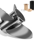 Stainless Steel Outboard Boat Propeller 13.5 By 15 Right Hand Rotation 3 Blade 15 Tooth For Mercury Engines 40 140HP Hub Kits Included