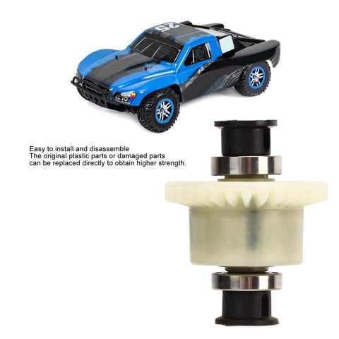 30T RC Car Differential Bevel Gear Drive Wheel Set 37mm By 30mm And 1.5 By 1.2in For One Sixteenth Scale RC Cars, Fits SCY 16101 16102 16103 16201, Easy Install Durable Power Transfer Plug And Play