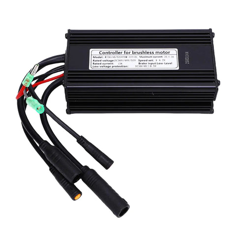 Electric Bike Motor Controller 36V 48V 52V Compatible 500W 750W Sine Wave Brushless Controller With Waterproof Connector