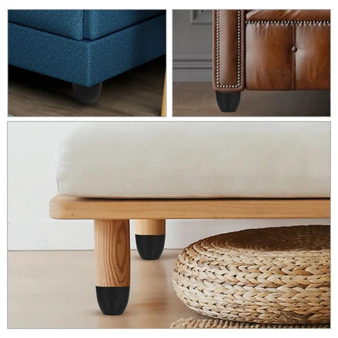 Six Pack Screw On Furniture Legs For Chairs And Sofas Made From Plastic And Zinc Alloy Easy Installation And Storage