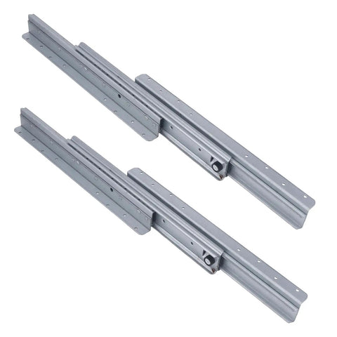 Undermount Heavy Duty Drawer Slide With Thickened Cold Rolled Steel For Stair Bottom Cabinets, 32 Inch Concealed Runner Glide, Built To Last Up To 120kg (264.6lb), Adjustable Length 800 To 1850mm, Ultra Durable High Cycle Rail, paired slides