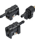 Three Piece Marine Boat Fuel Line Connector Fittings Set With 8mm Male And Female Quick Connects For Yamaha Outboard Fuel Tank