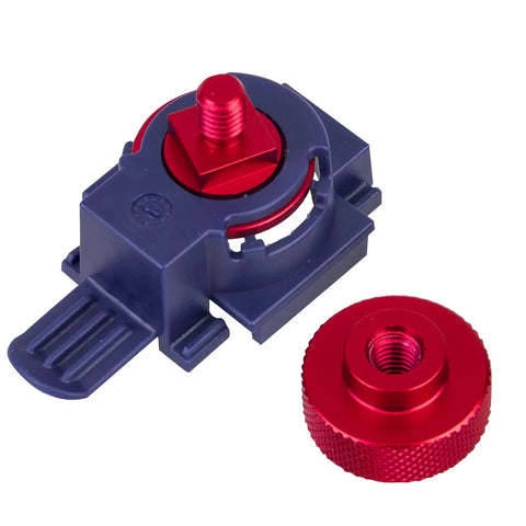 Pipeliner Style Welding Hood Fasteners Headgear Replacement Screws Aluminum Red Anodized Knurled Pair Built Tough For Durable Helmet Hardware Upgrade Kit