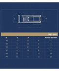 Technical drawing detailing dimensions of Premium 304 Stainless Steel Internal Thread Dowel Pins for furniture use.