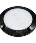 Durable Dimmable 5 Inch Black Round 12V RV Ceiling Light With Surface Mount LED Fixture 350 Lumens 4000K Pure White Built In Dimmer Switch